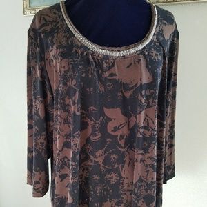 Dana Buchman Career Top Size 3X EUC!